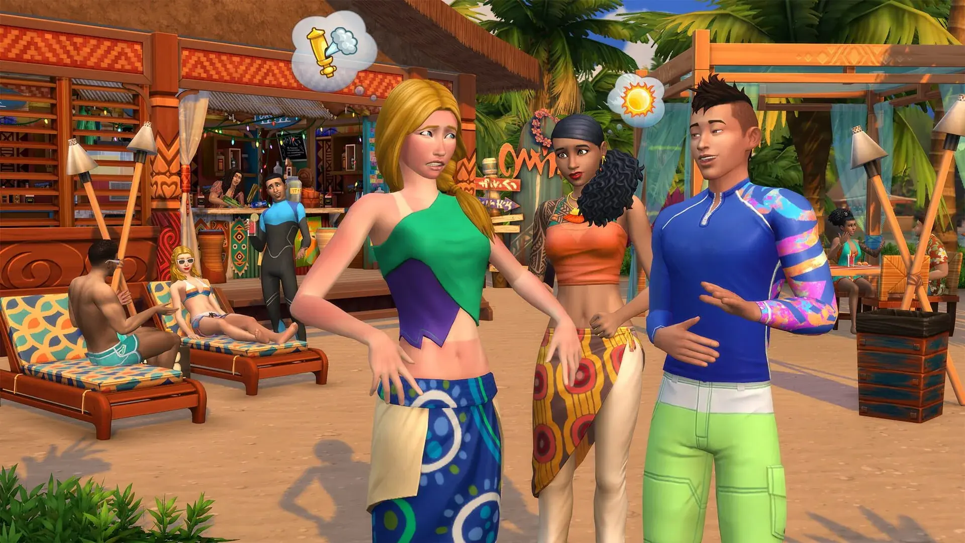 The Sims 4: Island Living - akcja w grze