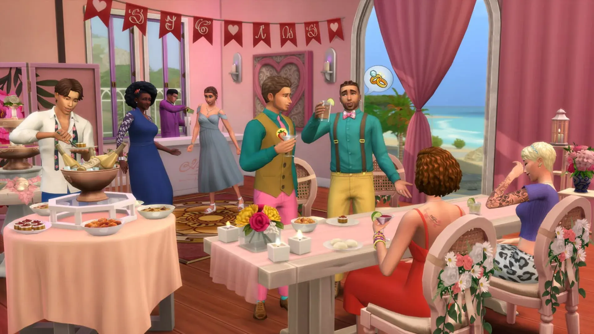 The Sims 4: My Wedding Stories - świat gry, lokacja