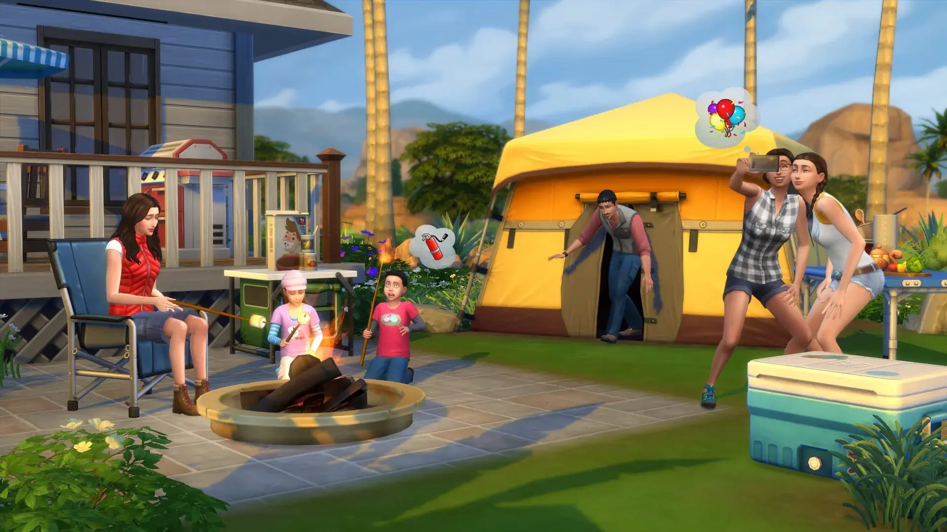 The Sims 4: Outdoor Retreat - gameplay screenshot