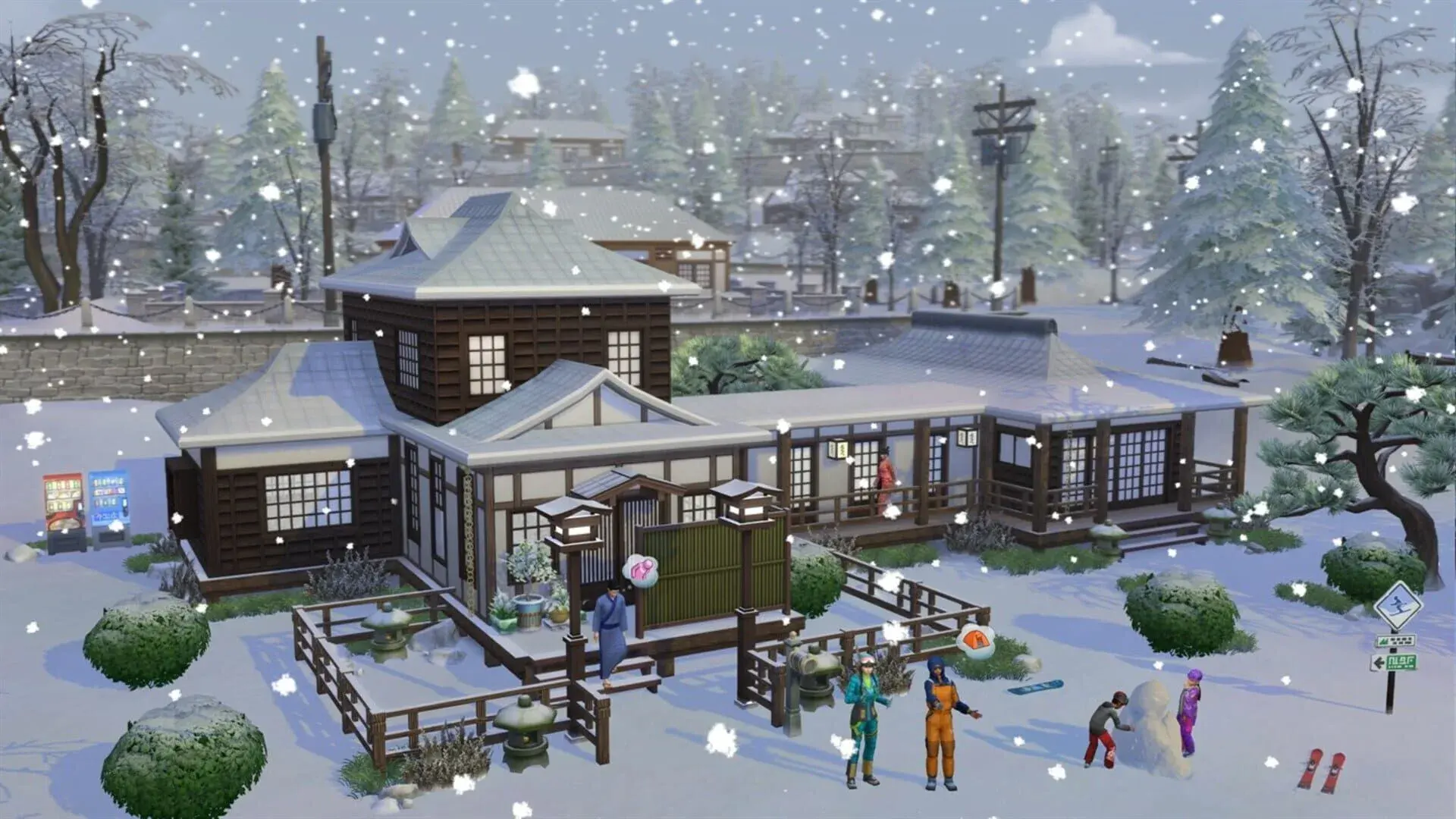 The Sims 4: Snowy Escape - akcja w grze