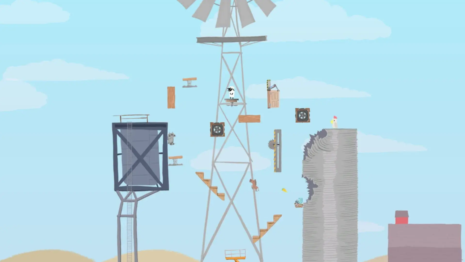 Ultimate Chicken Horse - główny screenshot z gry