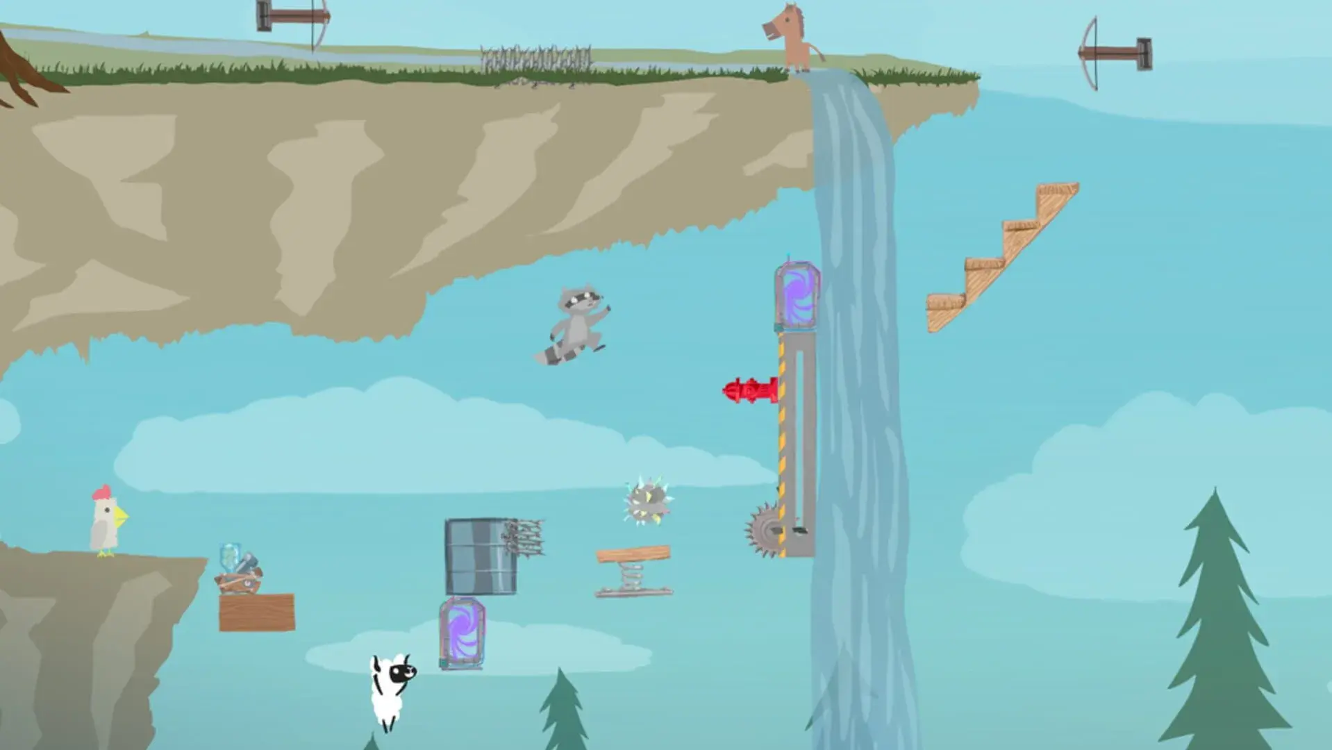 Ultimate Chicken Horse - akcja w grze