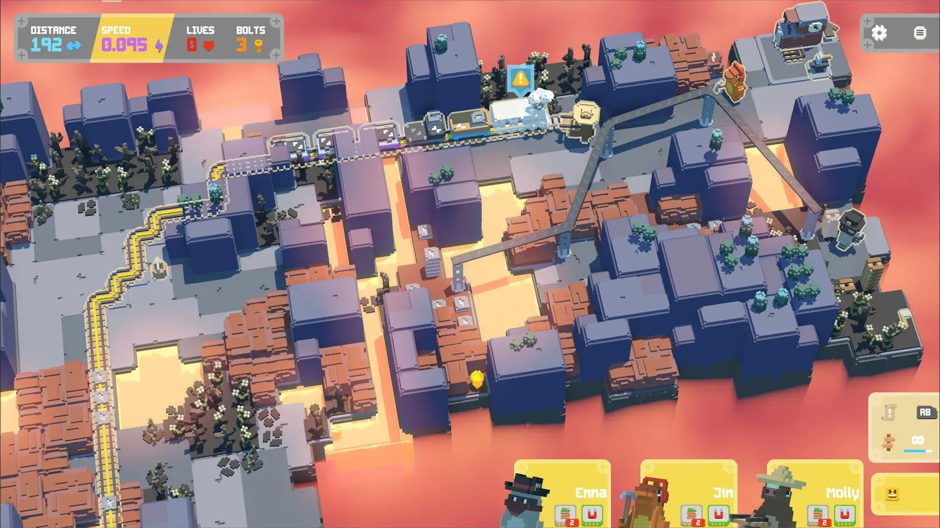 Unrailed 2: Back on Track - gameplay screenshot