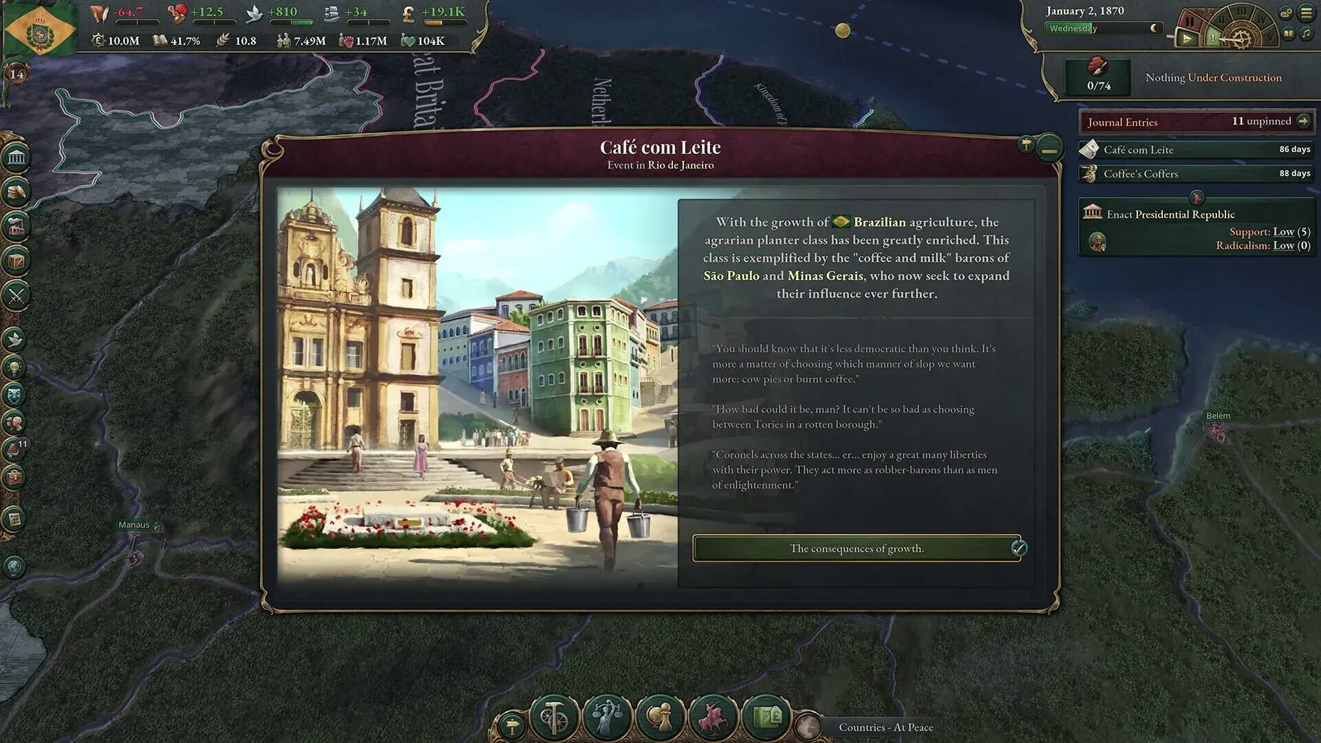 Victoria 3: Colossus of the South - screenshot wysokiej jakości