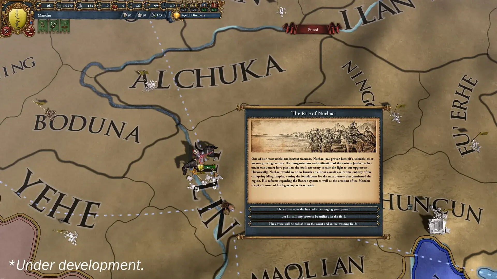 Europa Universalis IV: Domination - świat gry, lokacja